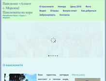 Tablet Screenshot of pansionat-almaz.com